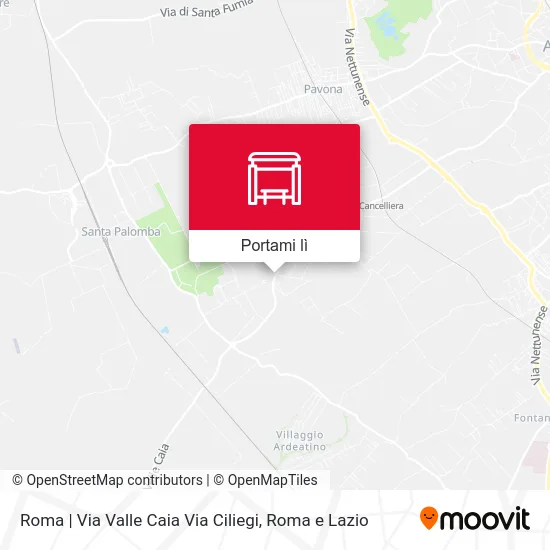 Mappa Roma | Via Valle Caia Via Ciliegi