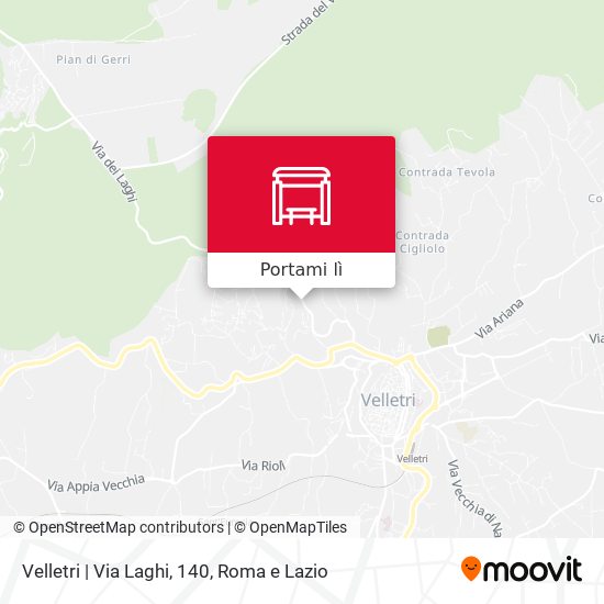 Mappa Velletri | Via Laghi, 140