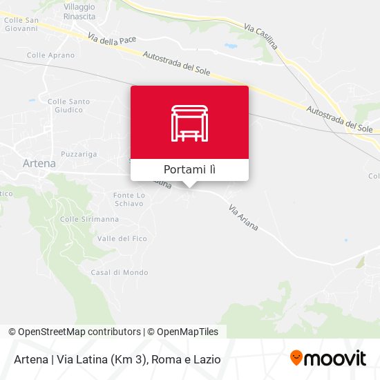 Mappa Artena | Via Latina (Km 3)
