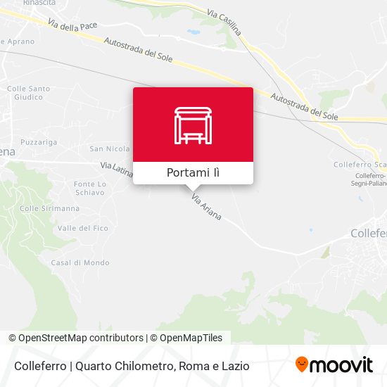 Mappa Colleferro | Quarto Chilometro