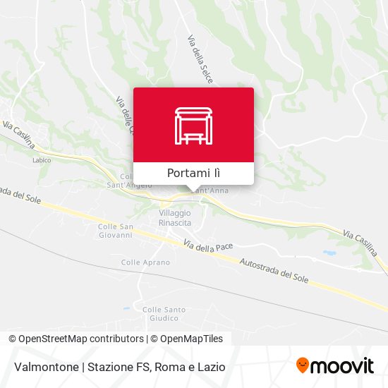 Mappa Valmontone | Stazione FS
