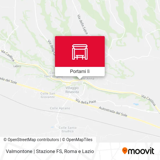 Mappa Valmontone | Stazione FS