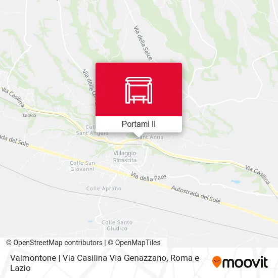 Mappa Valmontone | Via Casilina Via Genazzano