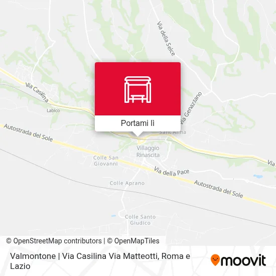 Mappa Valmontone | Via Casilina Via Matteotti