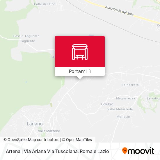 Mappa Artena | Via Ariana Via Tuscolana