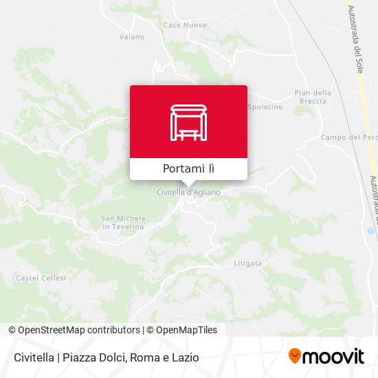 Mappa Civitella | Piazza Dolci