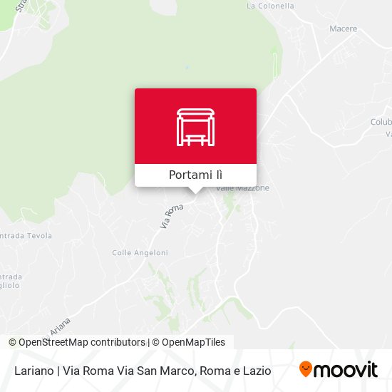 Mappa Lariano | Via Roma Via San Marco