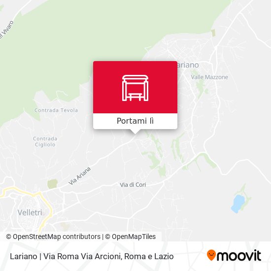 Mappa Lariano | Via Roma Via Arcioni