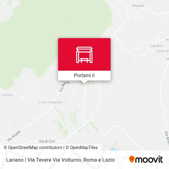 Mappa Lariano | Via Tevere Via Volturno