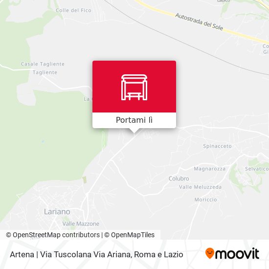 Mappa Artena | Via Tuscolana Via Ariana