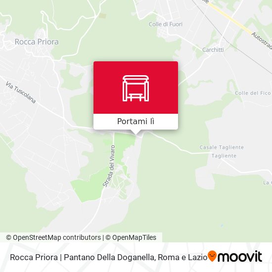 Mappa Rocca Priora | Pantano Della Doganella