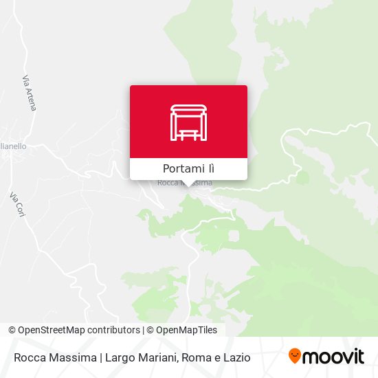 Mappa Rocca Massima | Largo Mariani