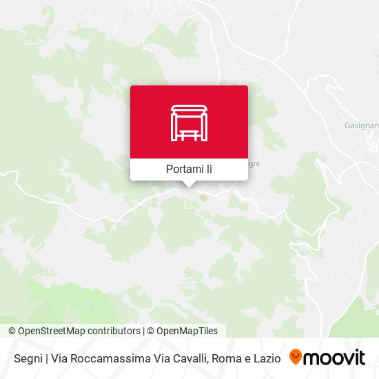 Mappa Segni | Via Roccamassima Via Cavalli