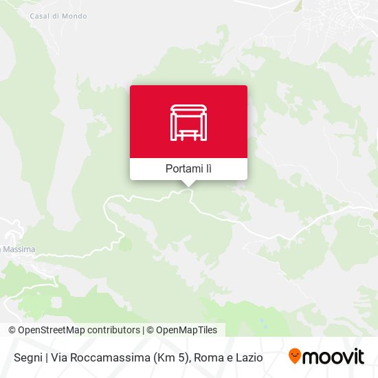 Mappa Segni | Via Roccamassima (Km 5)