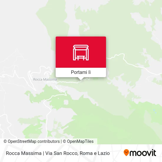 Mappa Rocca Massima | Via San Rocco