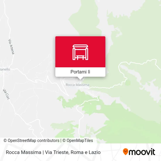 Mappa Rocca Massima | Via Trieste