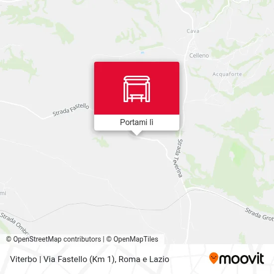 Mappa Viterbo | Via Fastello (Km 1)