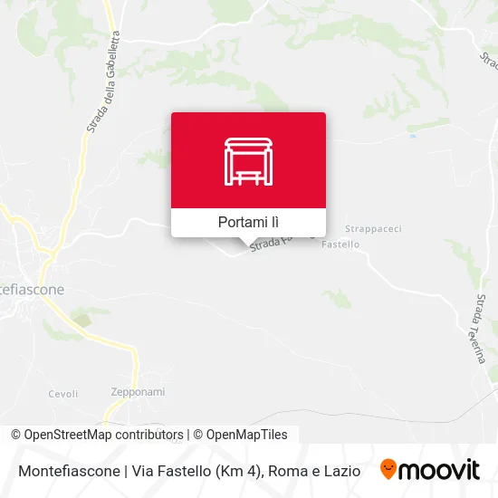 Mappa Montefiascone | Via Fastello (Km 4)