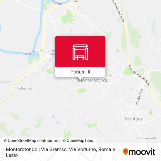 Mappa Monterotondo | Via Gramsci Via Volturno