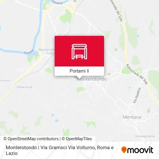 Mappa Monterotondo | Via Gramsci Via Volturno
