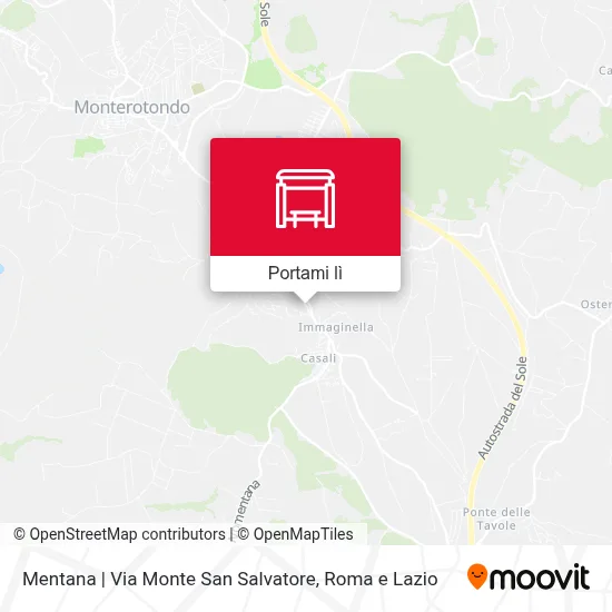 Mappa Mentana | Via Monte San Salvatore