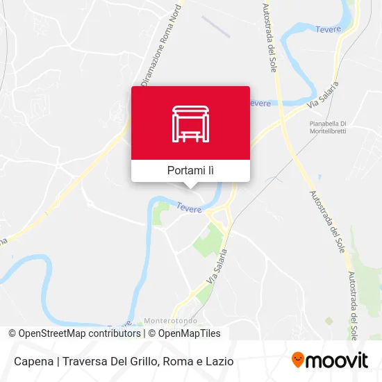 Mappa Capena | Traversa Del Grillo