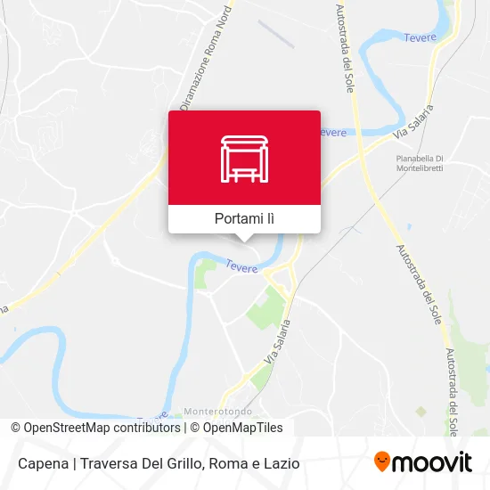 Mappa Capena | Traversa Del Grillo