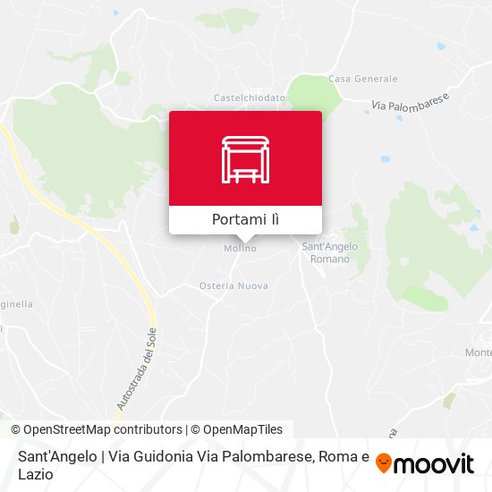 Mappa Sant'Angelo | Via Guidonia Via Palombarese