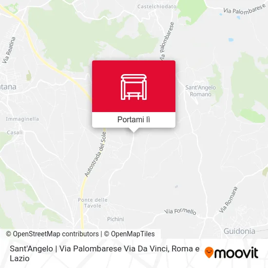 Mappa Sant'Angelo | Via Palombarese Via Da Vinci