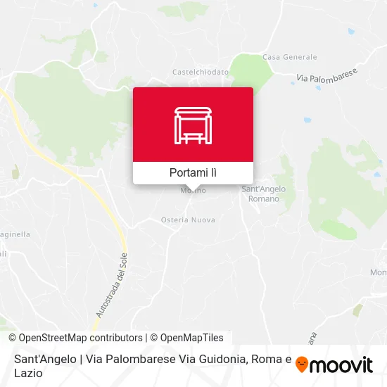 Mappa Sant'Angelo | Via Palombarese Via Guidonia