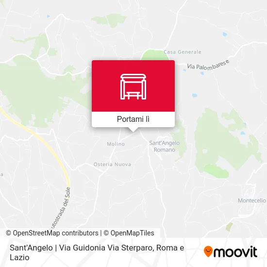 Mappa Sant'Angelo | Via Guidonia Via Sterparo