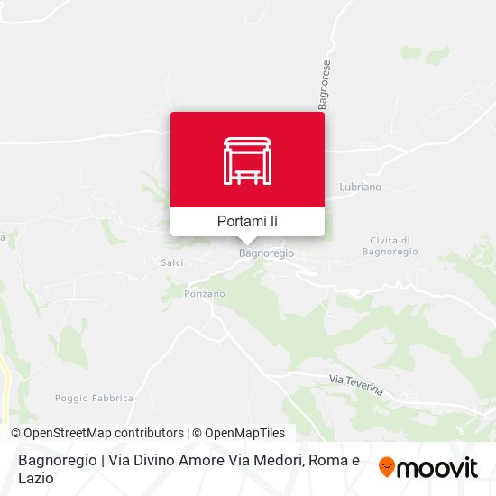 Mappa Bagnoregio | Via Divino Amore Via Medori