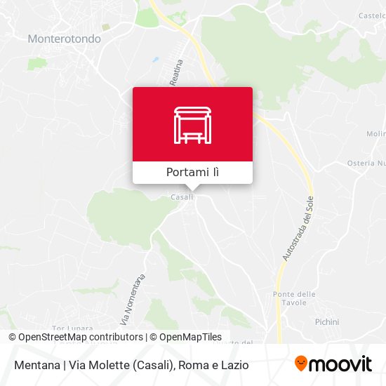 Mappa Mentana | Via Molette (Casali)