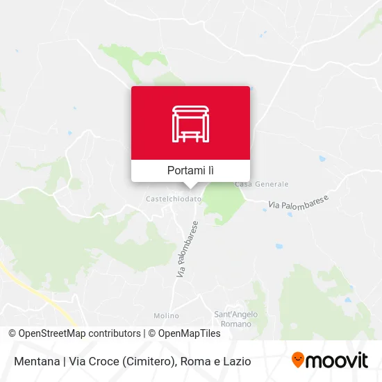 Mappa Mentana | Via Croce (Cimitero)