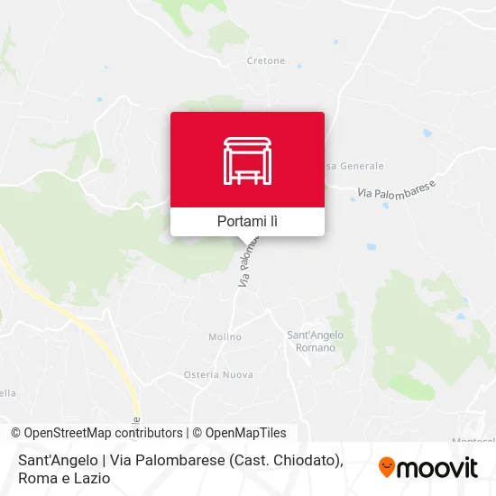 Mappa Sant'Angelo | Via Palombarese (Cast. Chiodato)