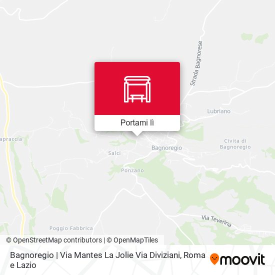 Mappa Bagnoregio | Via Mantes La Jolie Via Diviziani