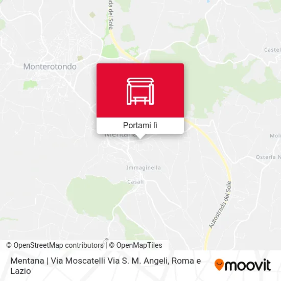 Mappa Mentana | Via Moscatelli Via S. M. Angeli