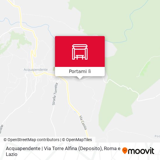 Mappa Acquapendente | Via Torre Alfina (Deposito)