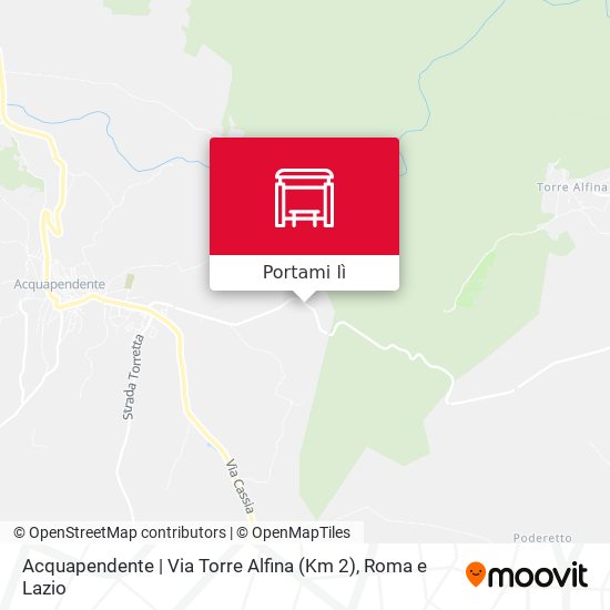 Mappa Acquapendente | Via Torre Alfina (Km 2)