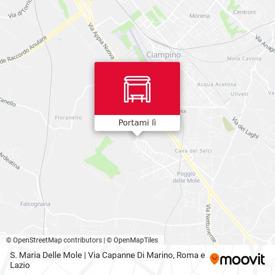 Mappa S. Maria Delle Mole | Via Capanne Di Marino