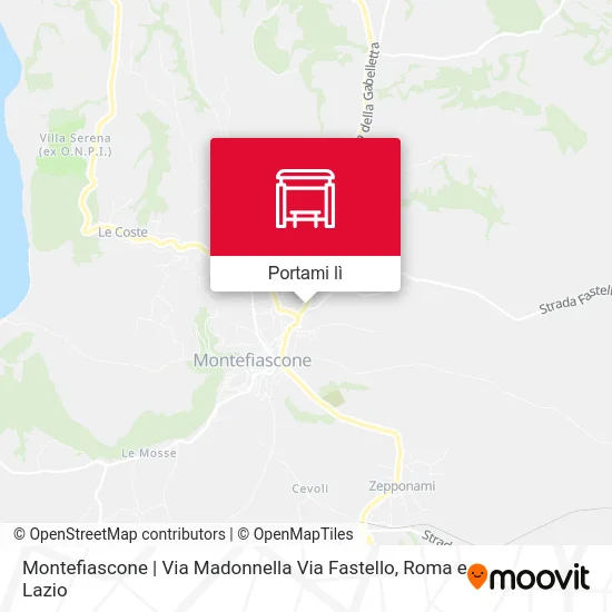 Mappa Montefiascone | Via Madonnella Via Fastello