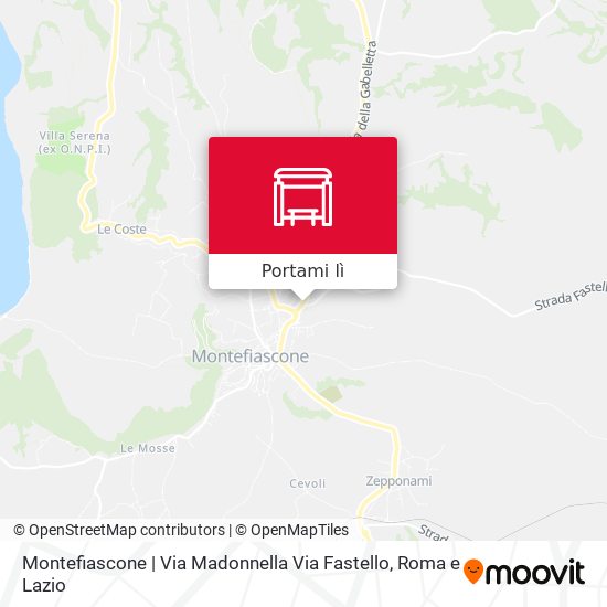 Mappa Montefiascone | Via Madonnella Via Fastello