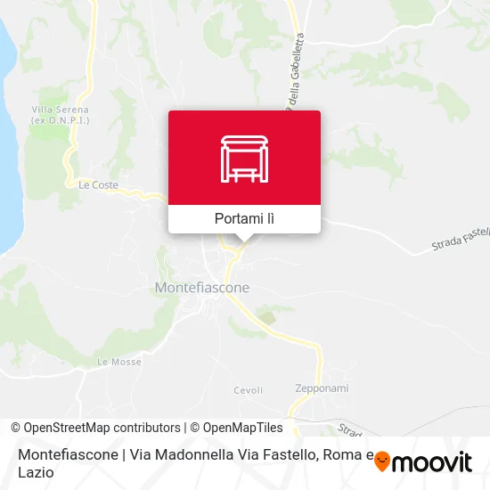 Mappa Montefiascone | Via Madonnella Via Fastello