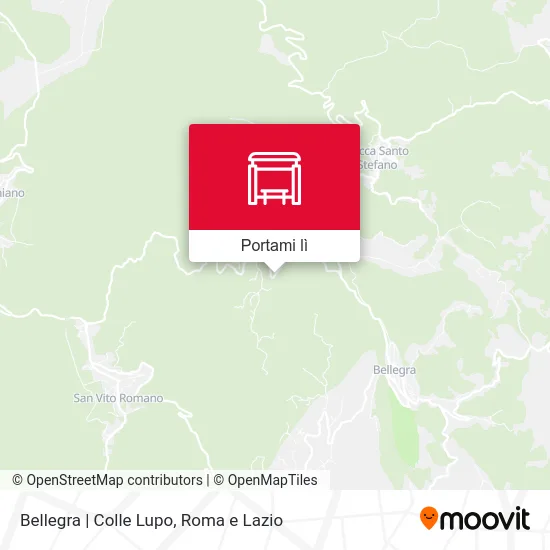 Mappa Bellegra | Colle Lupo