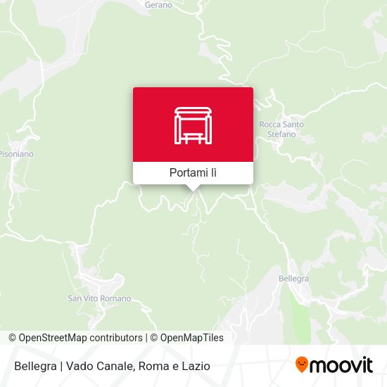 Mappa Bellegra | Vado Canale