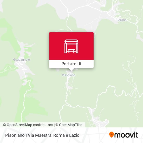 Mappa Pisoniano | Via Maestra