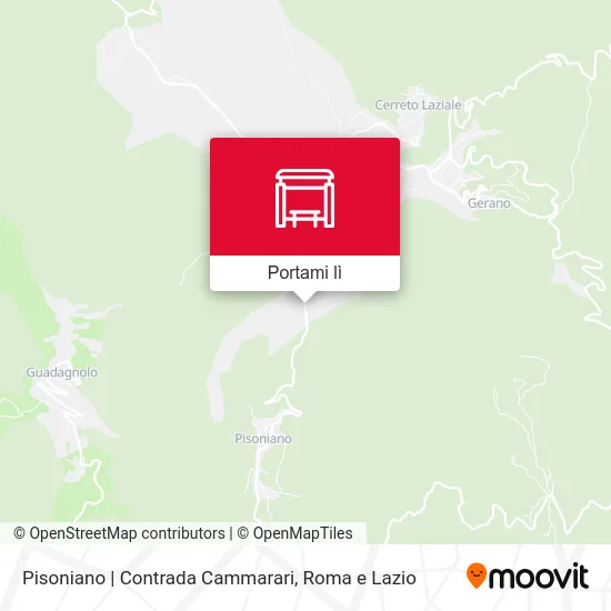 Mappa Pisoniano | Contrada Cammarari