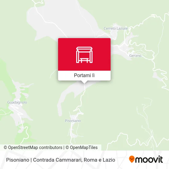 Mappa Pisoniano | Contrada Cammarari