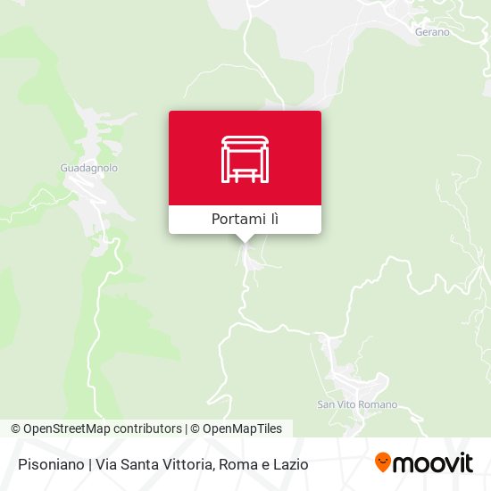 Mappa Pisoniano | Via Santa Vittoria