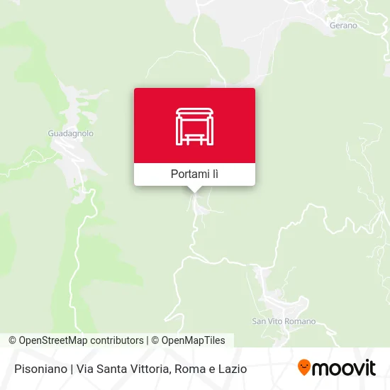 Mappa Pisoniano | Via Santa Vittoria